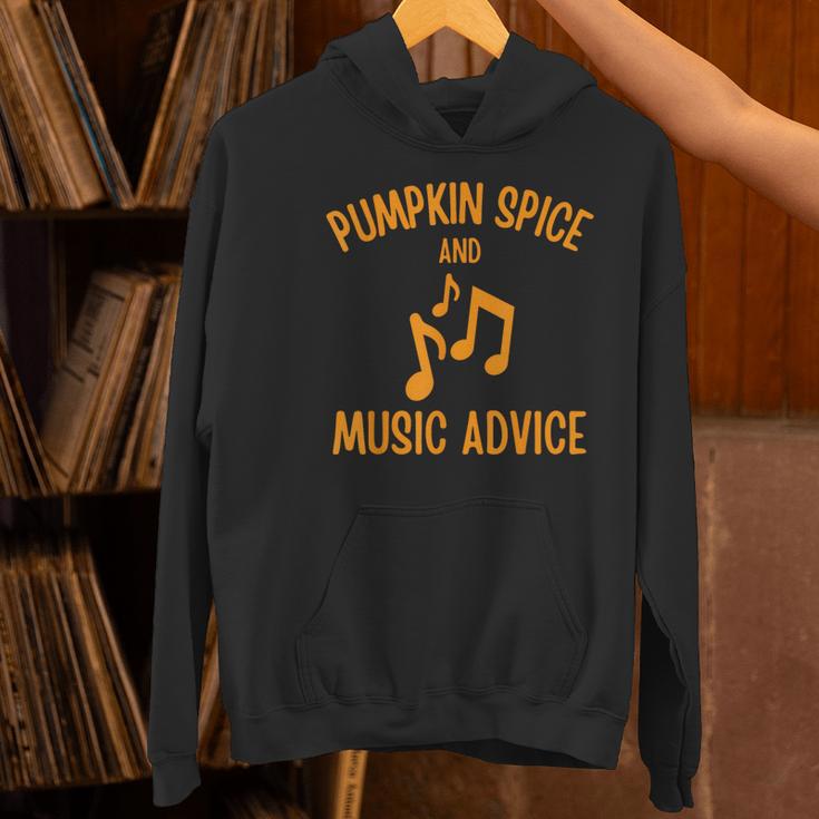Pumpkin Spice And Music Advice Music Teacher Halloween Women's Hoodie, gift for family, gift for coworker Pumpkin Spice And Music Advice Music Teacher Halloween Women's Hoodie, gift for family, gift for coworker