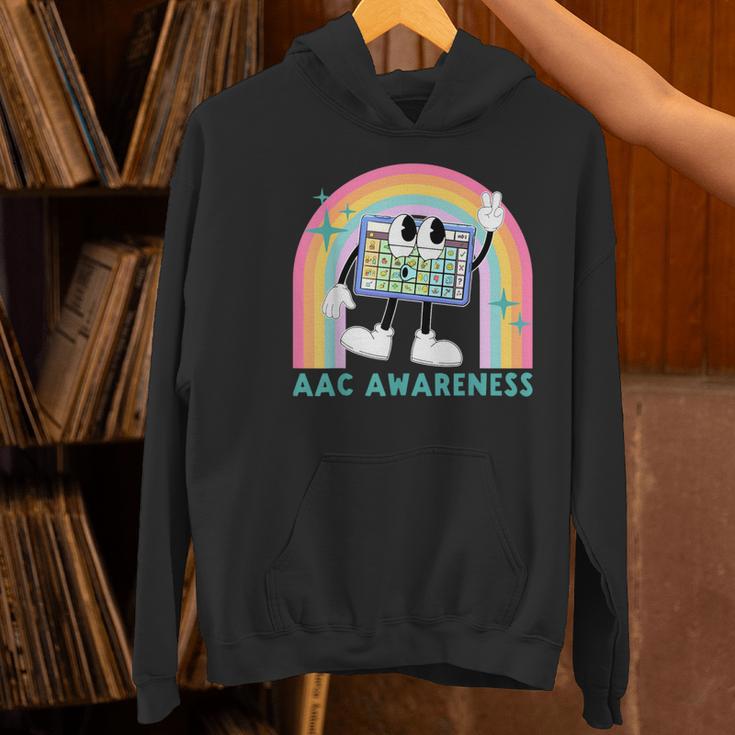 Rainbow AAC Awareness Month SPED Teacher SLP Communication Women's Hoodie, gift for family, gift for coworker