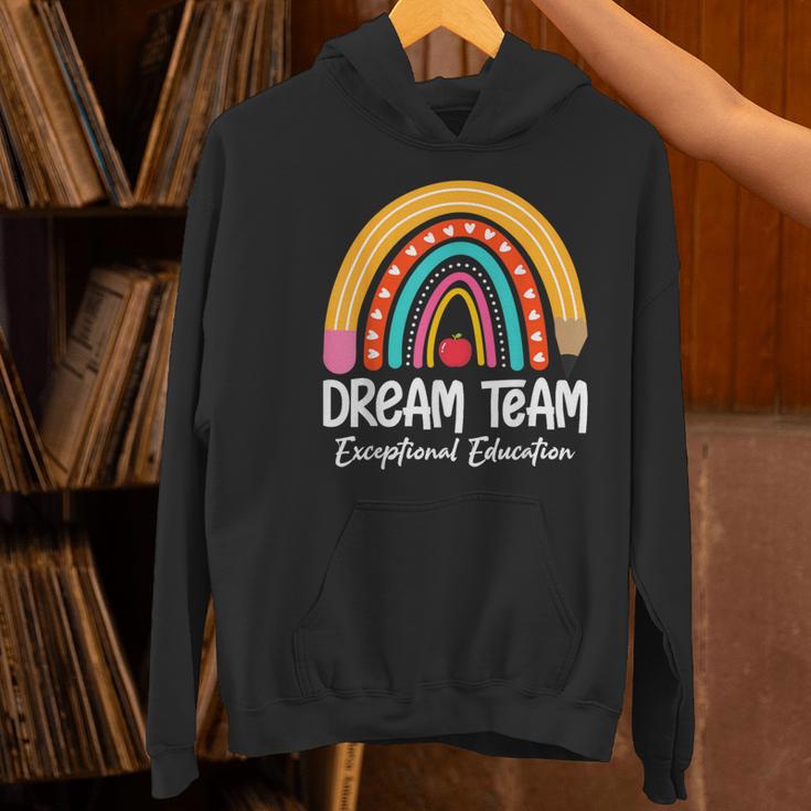 Rainbow Pencil Dream Exceptional Education Team SPED Teacher Women's Hoodie, gift for family, gift for coworker Rainbow Pencil Dream Exceptional Education Team SPED Teacher Women's Hoodie, gift for family, gift for coworker