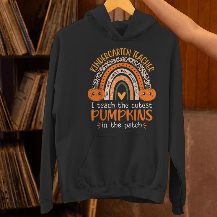 Rainbow I Teach The Cutest Pumpkins Kindergarten Teacher Men Women Women's Hoodie, gift for family, gift for coworker Rainbow I Teach The Cutest Pumpkins Kindergarten Teacher Men Women Women's Hoodie, gift for family, gift for coworker