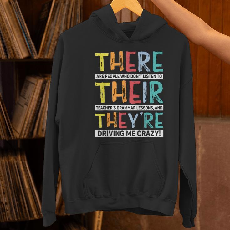 There Their They’Re Grammar Joke For English Teacher Student Women's Hoodie, English Teacher Hoodies, gift for family, gift for coworker There Their They’Re Grammar Joke For English Teacher Student Women's Hoodie, English Teacher Hoodies, gift for family, gift for coworker