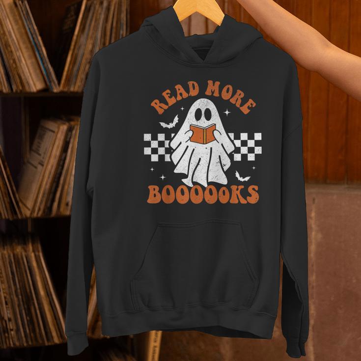 Read More Books Cute Ghost Reading Book Teacher Halloween Women's Hoodie, gift for family, gift for coworker Read More Books Cute Ghost Reading Book Teacher Halloween Women's Hoodie, gift for family, gift for coworker