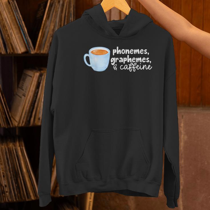 Reading Interventionist Specialist Teacher Phonemes Graphemes And Caffeine Reading Intervention -Adults Classic Fit Short Sleeve Women's Hoodie, gift for family, gift for coworker Reading Interventionist Specialist Teacher Phonemes Graphemes And Caffeine Reading Intervention -Adults Classic Fit Short Sleeve Women's Hoodie, gift for family, gift for coworker