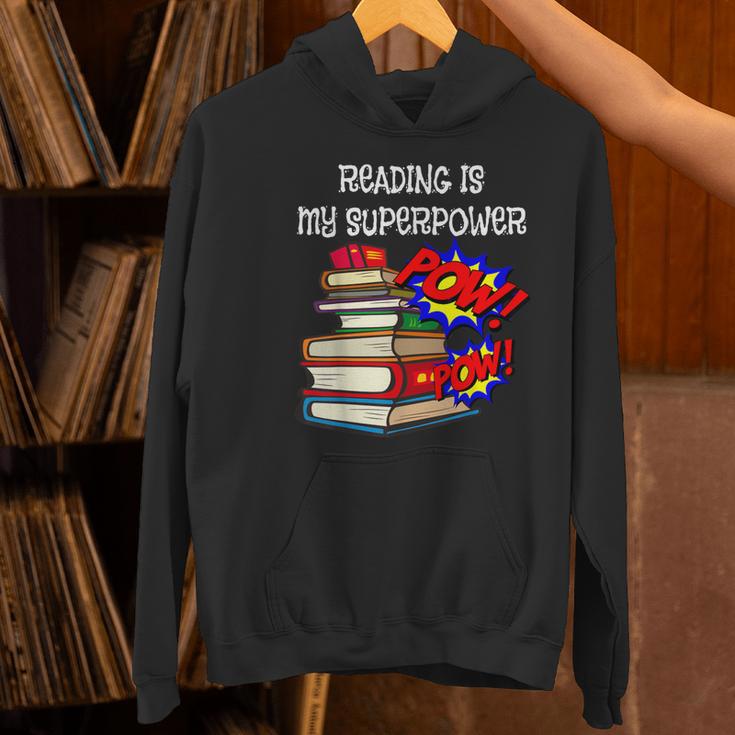 Reading Is My Super Power Superhero Best English Teacher Women's Hoodie, Super Teacher Hoodies, English Teacher Hoodies, gift for family, gift for coworker