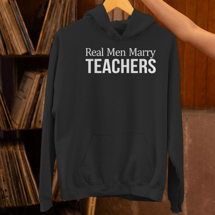 Real Men Marry Teachers Women's Hoodie, gift for family, gift for coworker Real Men Marry Teachers Women's Hoodie, gift for family, gift for coworker