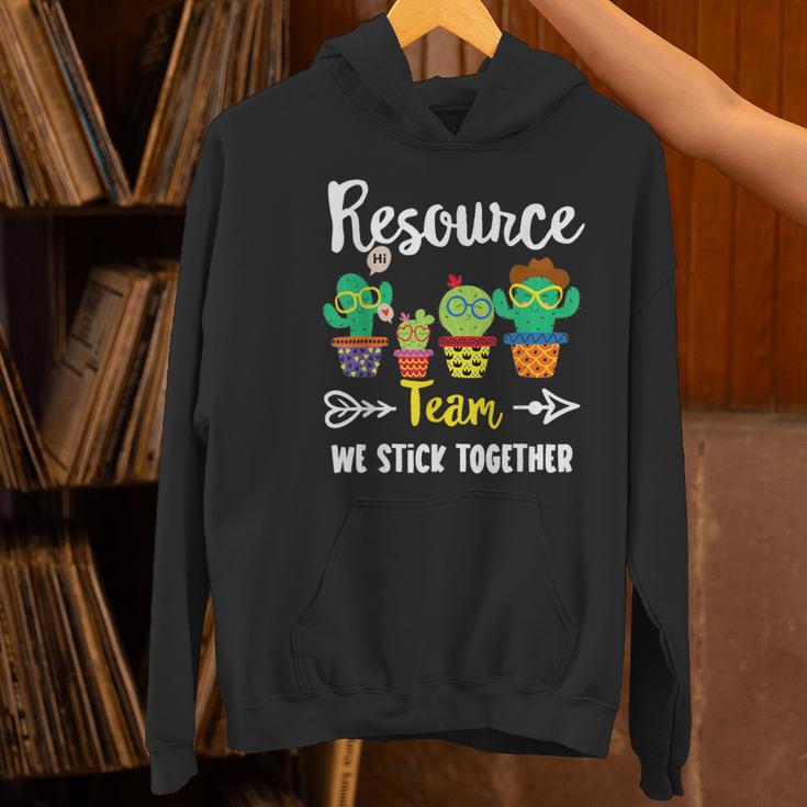 Resource Team Cactus Crew Resource Teacher Squad Women's Hoodie, gift for family, gift for coworker Resource Team Cactus Crew Resource Teacher Squad Women's Hoodie, gift for family, gift for coworker