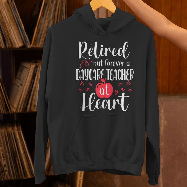 Retired Daycare Teacher Retirement For Daycare Teacher Women's Hoodie, gift for family, gift for coworker Retired Daycare Teacher Retirement For Daycare Teacher Women's Hoodie, gift for family, gift for coworker