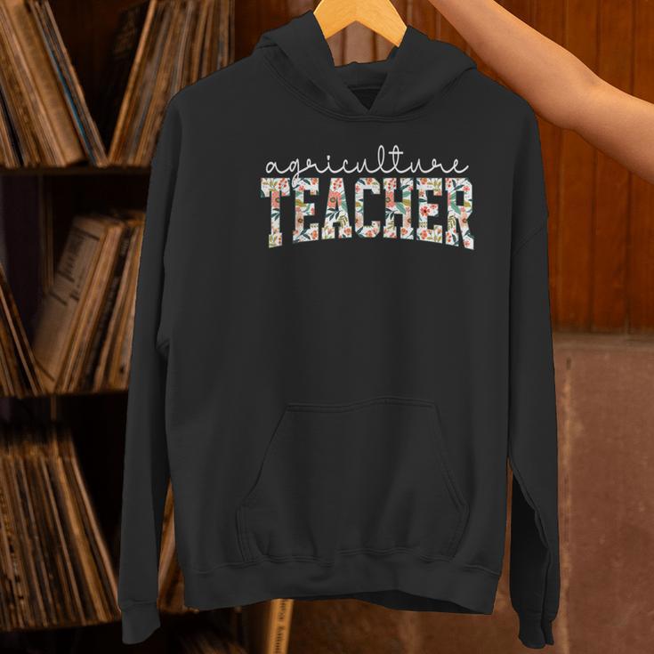 Retro Floral Agriculture Teacher Farmer AG Teacher Team Crew Women's Hoodie, gift for family, gift for coworker Retro Floral Agriculture Teacher Farmer AG Teacher Team Crew Women's Hoodie, gift for family, gift for coworker