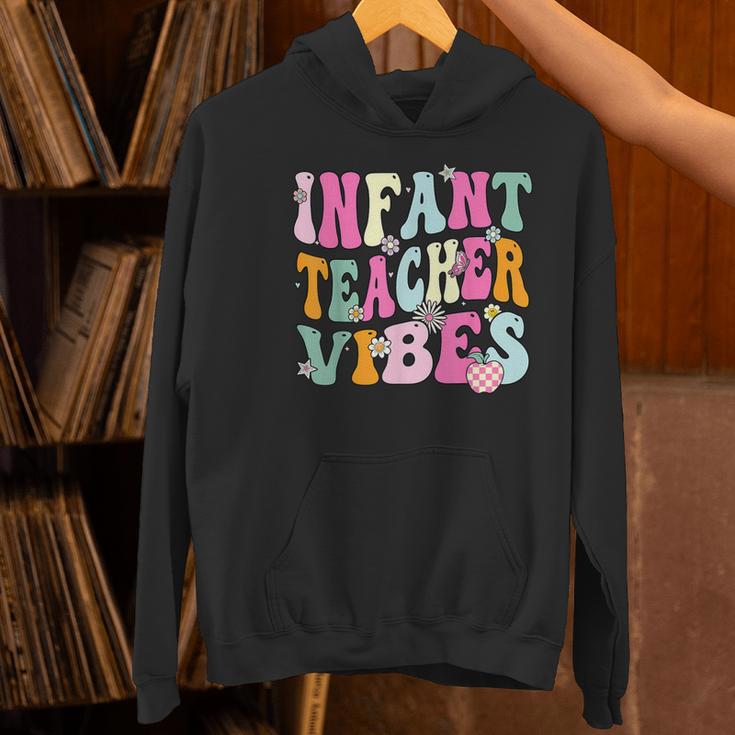 Retro Infant Teacher Vibes Women Daycare Teacher Women's Hoodie, gift for family, gift for coworker