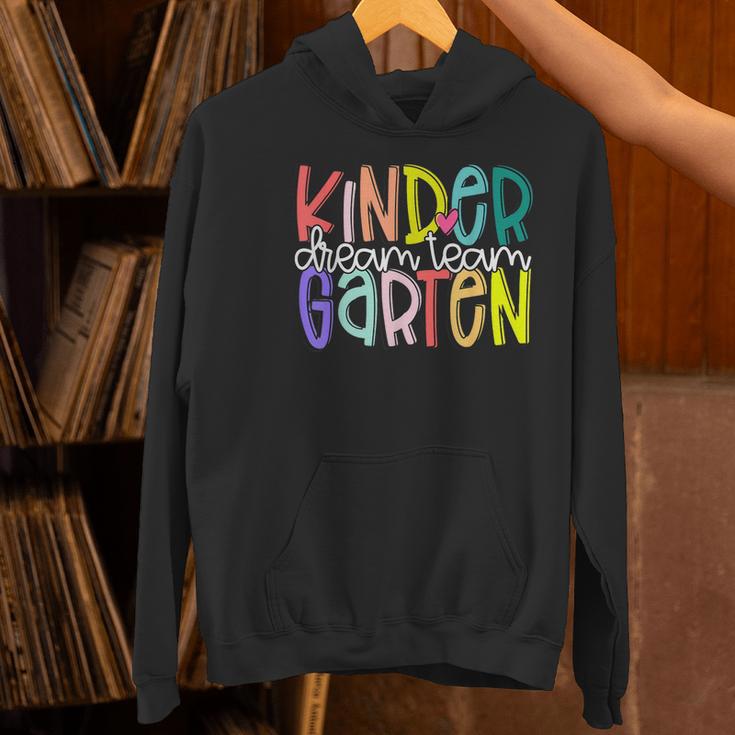 Retro Kindergarten Dream Team Back To School Teacher Kids Women's Hoodie, gift for family, gift for coworker Retro Kindergarten Dream Team Back To School Teacher Kids Women's Hoodie, gift for family, gift for coworker