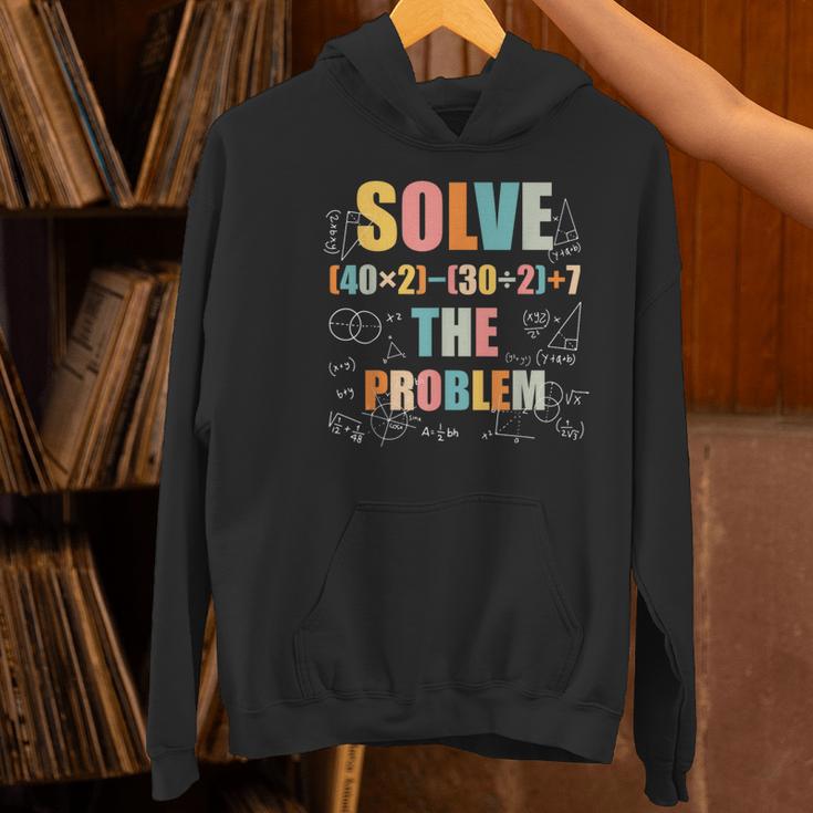 Retro Solve The Problem 67 Meme Joke Math Teacher Women's Hoodie, gift for family, gift for coworker Retro Solve The Problem 67 Meme Joke Math Teacher Women's Hoodie, gift for family, gift for coworker