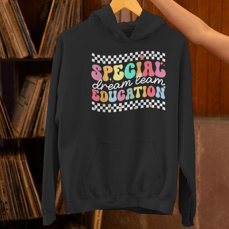 Retro Special Education Squad Groovy Dream Team SPED Teacher Women's Hoodie, Groovy Teacher Hoodies, gift for family, gift for coworker Retro Special Education Squad Groovy Dream Team SPED Teacher Women's Hoodie, Groovy Teacher Hoodies, gift for family, gift for coworker