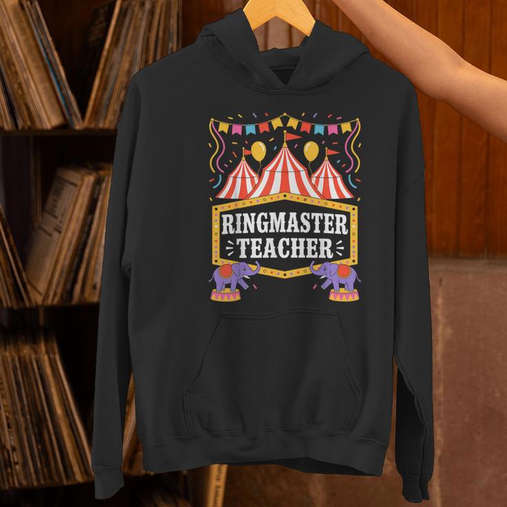 Ringmaster Teacher Circus Party Ringmaster Carnival Women's Hoodie, gift for family, gift for coworker