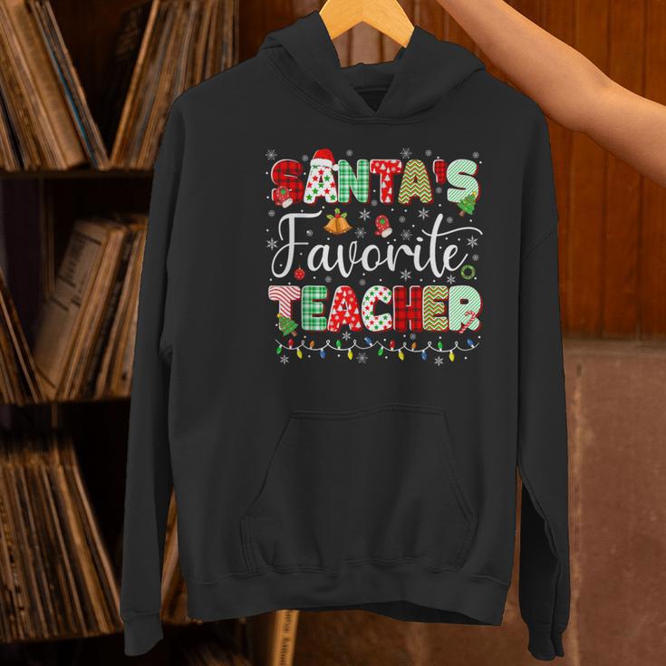 Santas Favorite Teacher Christmas Matching Xmas Men Women Women's Hoodie, gift for family, gift for coworker Santas Favorite Teacher Christmas Matching Xmas Men Women Women's Hoodie, gift for family, gift for coworker