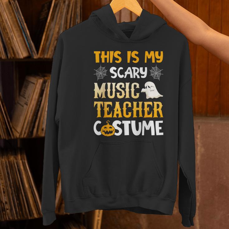 This Is My Scary Music Teacher Halloween Costumes Pajama Women's Hoodie, gift for family, gift for coworker