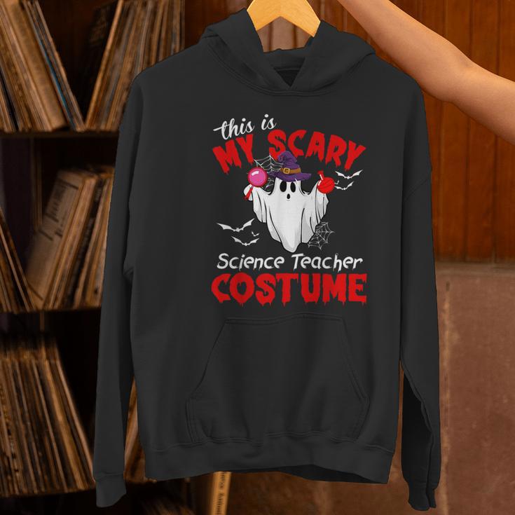 This Is My Scary Science Teacher Costume Ghost Halloween Women's Hoodie, Science Teacher Hoodies, gift for family, gift for coworker This Is My Scary Science Teacher Costume Ghost Halloween Women's Hoodie, Science Teacher Hoodies, gift for family, gift for coworker