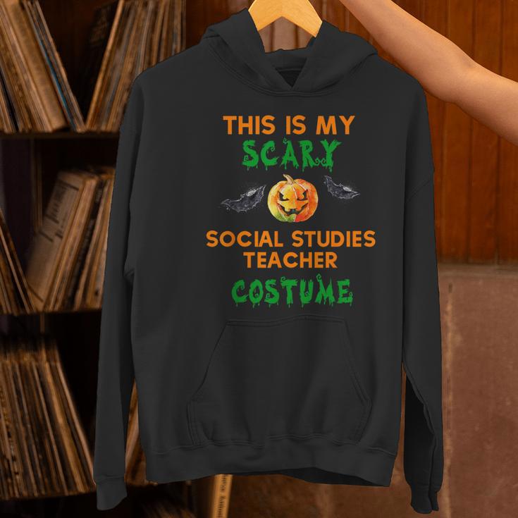 My Scary Social Studies Teacher Costume Halloween Men Women Women's Hoodie, gift for family, gift for coworker My Scary Social Studies Teacher Costume Halloween Men Women Women's Hoodie, gift for family, gift for coworker