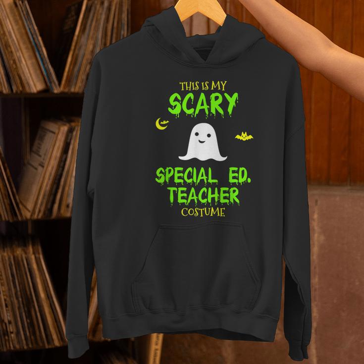 Scary Special Education Ed Teacher Costume Halloween Easy Women's Hoodie, gift for family, gift for coworker