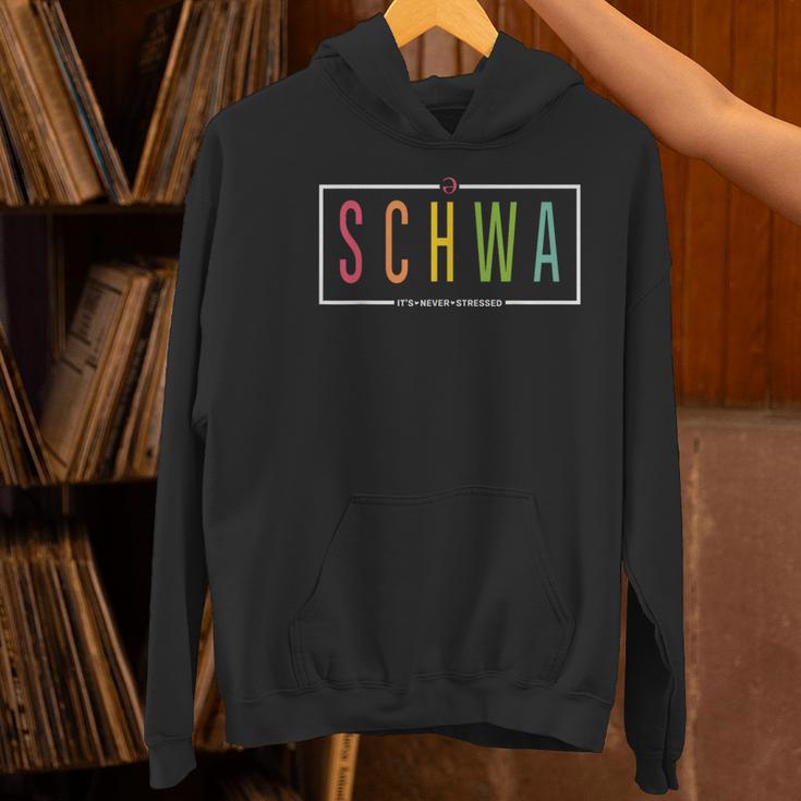Schwa Teacher Reading Literacy For English Grammar Teachers Women's Hoodie, English Teacher Hoodies, gift for family, gift for coworker Schwa Teacher Reading Literacy For English Grammar Teachers Women's Hoodie, English Teacher Hoodies, gift for family, gift for coworker