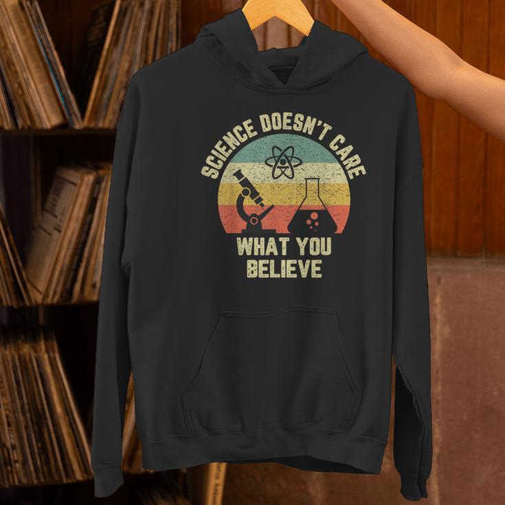 Science Doesn't Care What You Believe Science Teacher Men Women Kids Women's Hoodie, Science Teacher Hoodies, gift for family, gift for coworker Science Doesn't Care What You Believe Science Teacher Men Women Kids Women's Hoodie, Science Teacher Hoodies, gift for family, gift for coworker