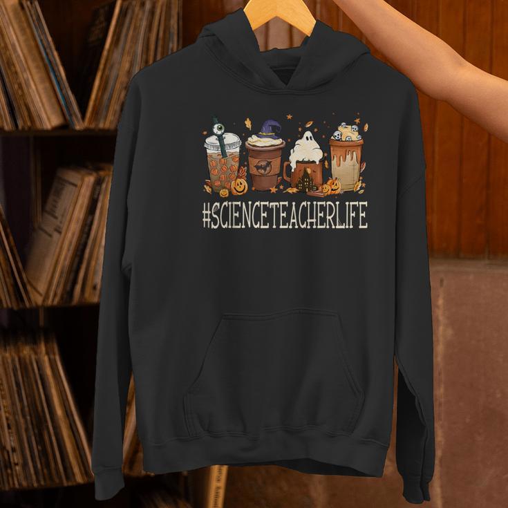 Science Teacher Horror Fall Coffee Halloween Pumpkin Autumn Women's Hoodie, Science Teacher Hoodies, gift for family, gift for coworker Science Teacher Horror Fall Coffee Halloween Pumpkin Autumn Women's Hoodie, Science Teacher Hoodies, gift for family, gift for coworker