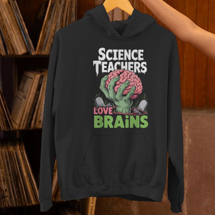 Science Teachers Love Brains Shirt Men Women Halloween Women's Hoodie, Science Teacher Hoodies, gift for family, gift for coworker