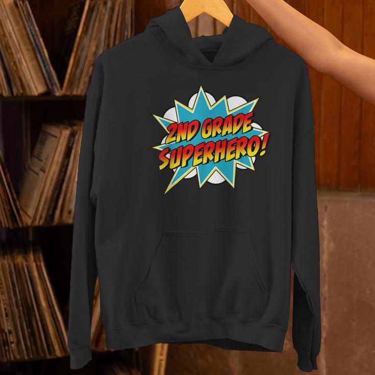 Second Grade Superhero Teacher Student 2nd Grade Comic Retro Women's Hoodie, 2nd Grade Teacher Hoodies, gift for family, gift for coworker Second Grade Superhero Teacher Student 2nd Grade Comic Retro Women's Hoodie, 2nd Grade Teacher Hoodies, gift for family, gift for coworker
