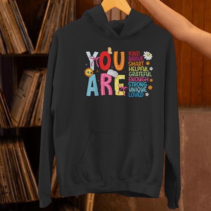 You Are Smart Brave Strong Kind Loved Motivation Teacher Kid Women's Hoodie, gift for family, gift for coworker You Are Smart Brave Strong Kind Loved Motivation Teacher Kid Women's Hoodie, gift for family, gift for coworker