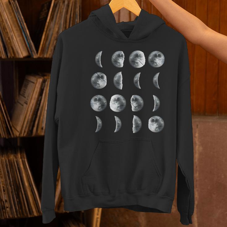 Space Science Student Teacher Leonard Moon Phases Men Women Kids Women's Hoodie, Science Teacher Hoodies, gift for family, gift for coworker