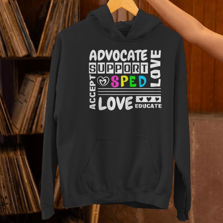 Special Education Advocate Love Support SPED Teacher Women's Hoodie, gift for family, gift for coworker