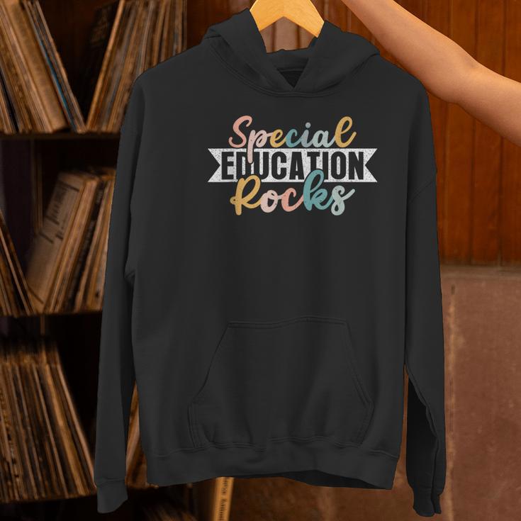 Special Education Rocks Sped Teacher Students Back To School Women's Hoodie, gift for family, gift for coworker