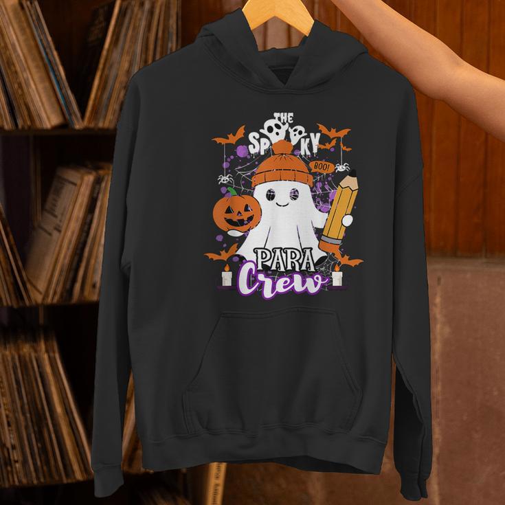 Spooky Para Crew Ghost Halloween Paraprofessional Teacher Women's Hoodie, gift for family, gift for coworker Spooky Para Crew Ghost Halloween Paraprofessional Teacher Women's Hoodie, gift for family, gift for coworker