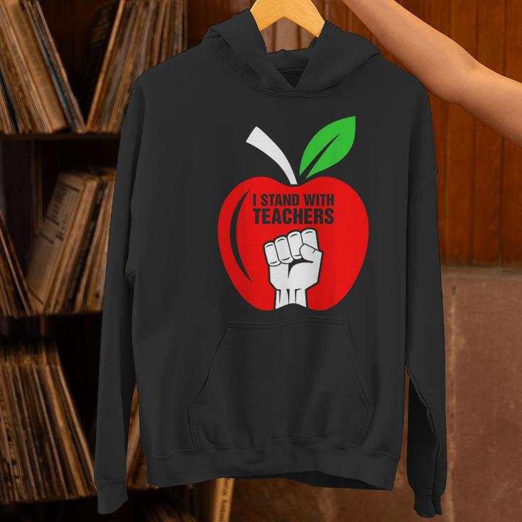 I Stand With Teachers Tshirt Women's Hoodie, gift for family, gift for coworker I Stand With Teachers Tshirt Women's Hoodie, gift for family, gift for coworker