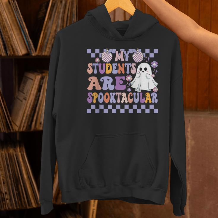 My Students Are Spooktacular Teacher Halloween Vibes Women's Hoodie, gift for family, gift for coworker My Students Are Spooktacular Teacher Halloween Vibes Women's Hoodie, gift for family, gift for coworker