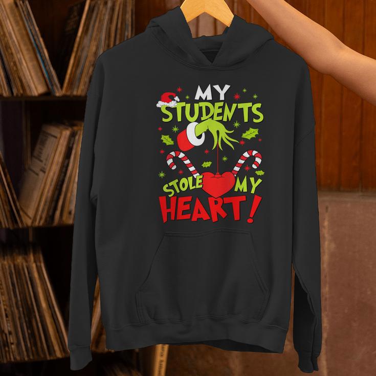 My Students Stole My Heart Teacher Holiday Merry Christmas Women's Hoodie, gift for family, gift for coworker My Students Stole My Heart Teacher Holiday Merry Christmas Women's Hoodie, gift for family, gift for coworker