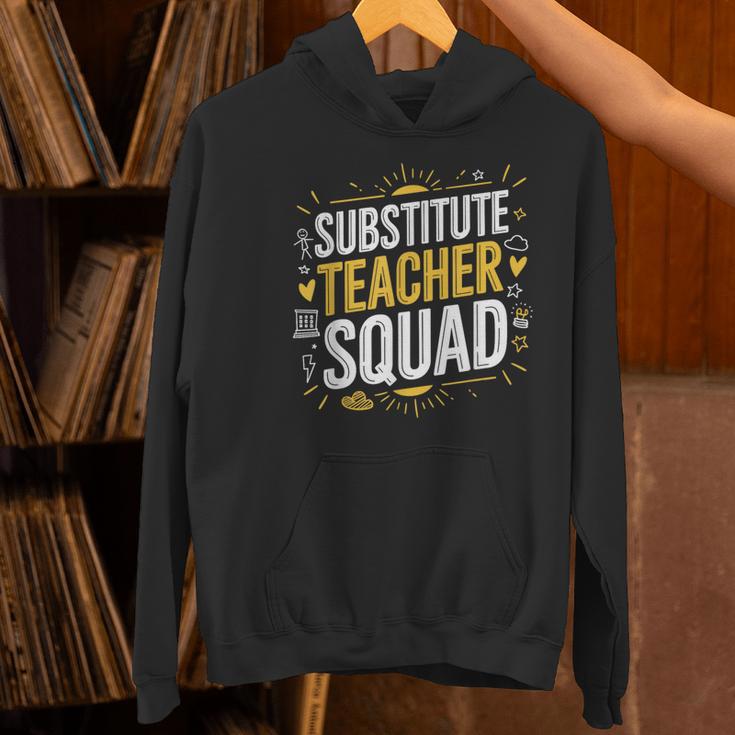 Substitute Teacher Squad Sub Teacher Substitute Teaching Women's Hoodie, gift for family, gift for coworker Substitute Teacher Squad Sub Teacher Substitute Teaching Women's Hoodie, gift for family, gift for coworker