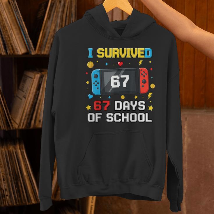 I Survived 67 Days Of School 67 Teacher Squad Matching Women's Hoodie, gift for family, gift for coworker