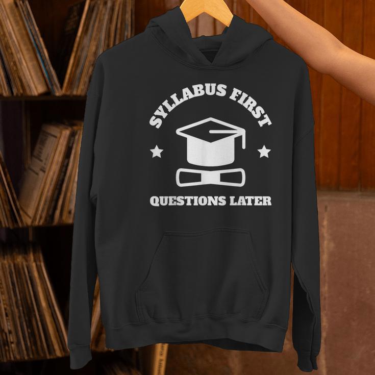 SYLLABUS PROFESSOR TEACHER Women's Hoodie, gift for family, gift for coworker SYLLABUS PROFESSOR TEACHER Women's Hoodie, gift for family, gift for coworker
