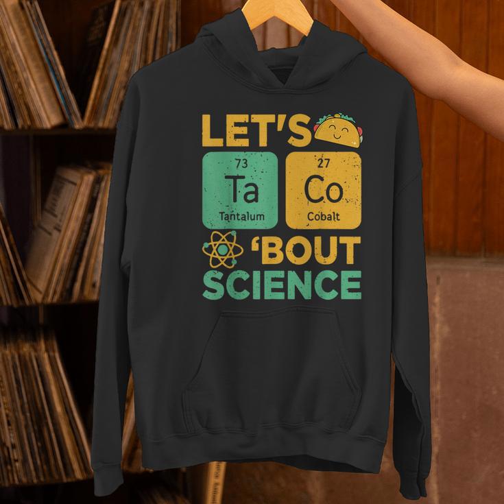 Lets Tacos Bout Science Teacher Chemistry Physics Women's Hoodie, Science Teacher Hoodies, gift for family, gift for coworker