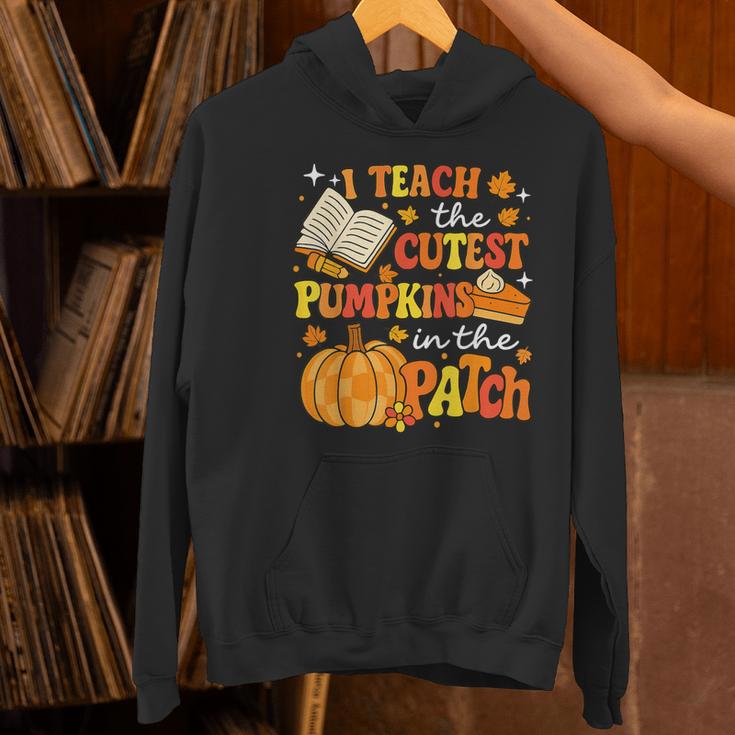 I Teach The Coolest Pumpkins In The Patch Teacher Halloween Women's Hoodie, gift for family, gift for coworker I Teach The Coolest Pumpkins In The Patch Teacher Halloween Women's Hoodie, gift for family, gift for coworker