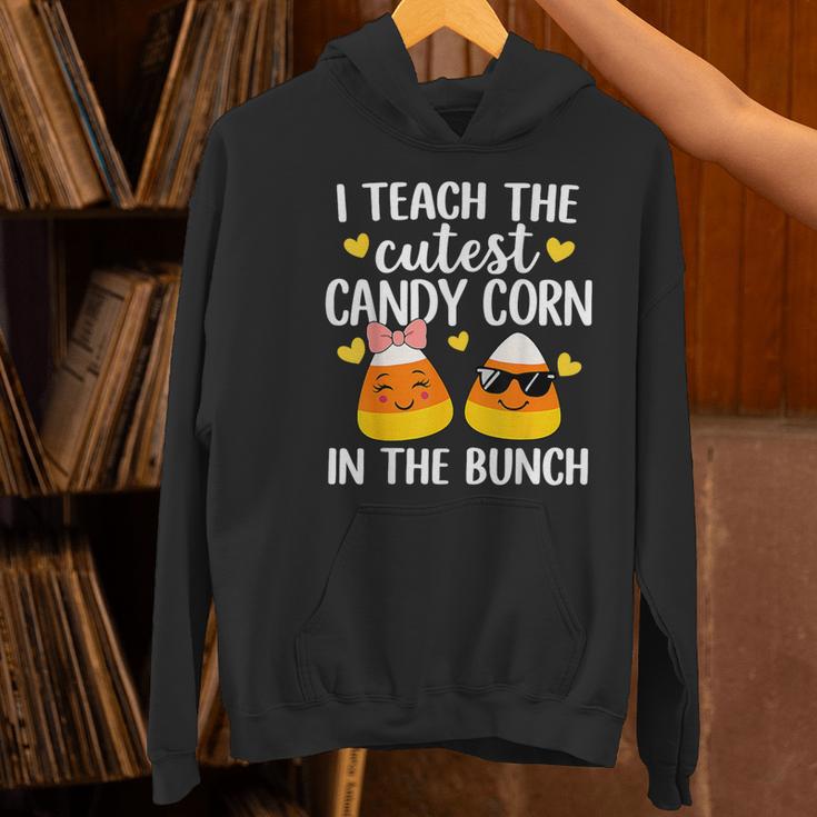 I Teach The Cutest Candy Corn In The Bunch Teacher Halloween Women's Hoodie, gift for family, gift for coworker I Teach The Cutest Candy Corn In The Bunch Teacher Halloween Women's Hoodie, gift for family, gift for coworker