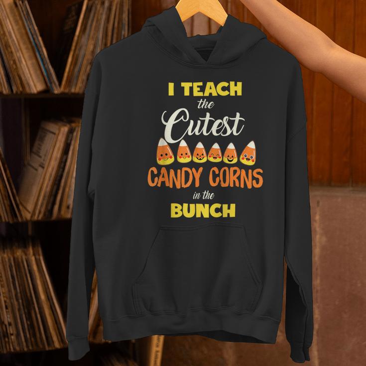 I Teach The Cutest Candy Corn In The Patch Teacher Halloween Women's Hoodie, gift for family, gift for coworker I Teach The Cutest Candy Corn In The Patch Teacher Halloween Women's Hoodie, gift for family, gift for coworker
