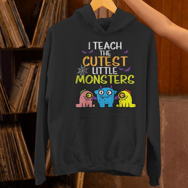 I Teach Cutest Little Monsters Halloween Teacher Men Women Women's Hoodie, gift for family, gift for coworker I Teach Cutest Little Monsters Halloween Teacher Men Women Women's Hoodie, gift for family, gift for coworker