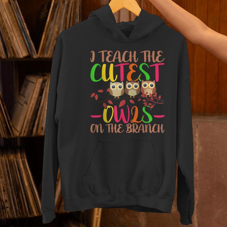 I Teach The Cutest Owls Christmas Or Teachers Day Women's Hoodie, gift for family, gift for coworker I Teach The Cutest Owls Christmas Or Teachers Day Women's Hoodie, gift for family, gift for coworker