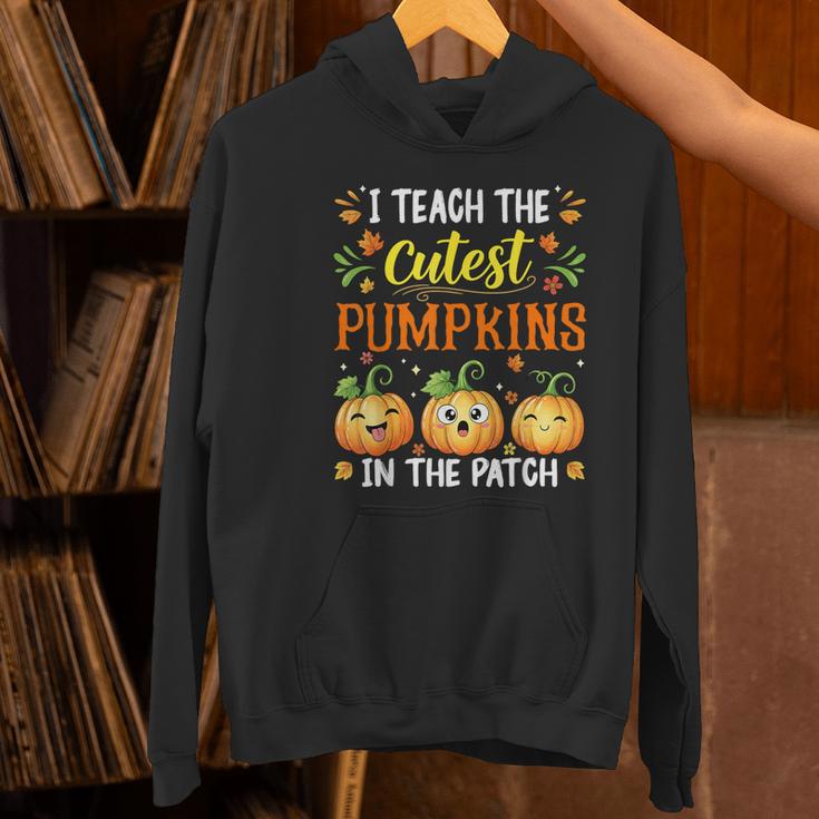 I Teach The Cutest Pumpkins Halloween Teacher Women's Hoodie, gift for family, gift for coworker I Teach The Cutest Pumpkins Halloween Teacher Women's Hoodie, gift for family, gift for coworker