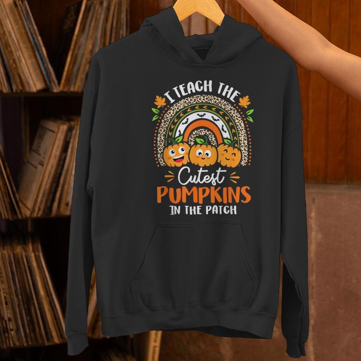 I Teach The Cutest Pumpkins In The Patch Teacher Halloween Women's Hoodie, gift for family, gift for coworker I Teach The Cutest Pumpkins In The Patch Teacher Halloween Women's Hoodie, gift for family, gift for coworker