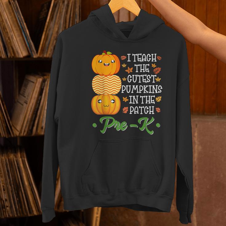 I Teach Cutest Pumpkins In Patch Thanksgiving Teacher Pre-K For Men Women Women's Hoodie, gift for family, gift for coworker