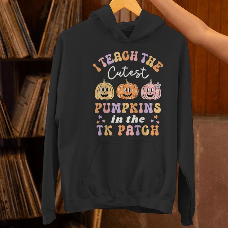 I Teach The Cutest Pumpkins In The TK Patch TK Teacher Fall Women's Hoodie, gift for family, gift for coworker
