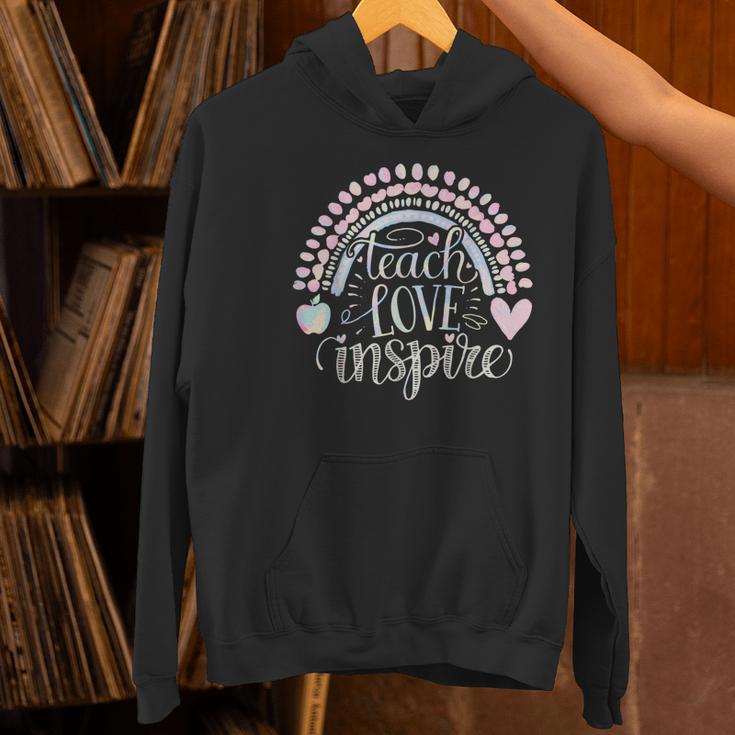 Teach Love Inspire Teacher Women's Hoodie, gift for family, gift for coworker Teach Love Inspire Teacher Women's Hoodie, gift for family, gift for coworker