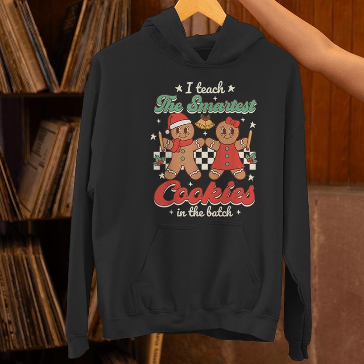 I Teach The Smartest Cookies In The Batch Teacher Christmas For Men Women Kids Women's Hoodie, gift for family, gift for coworker